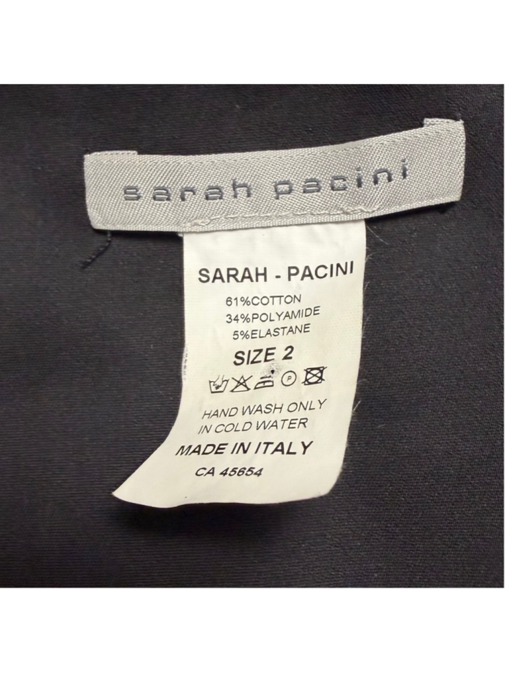 Sarah Pacini Black Sleeveless Sheath Dress Women’s Size Medium Minimalist LBD - Picture 3 of 8